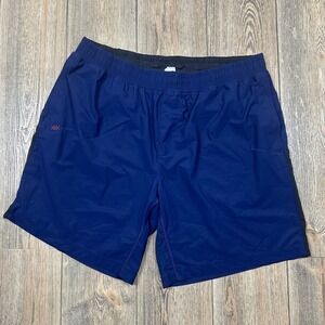 Rhone Versatility Shorts 9" Navy Blue Lined Gym Stretch Mens Size XXL
